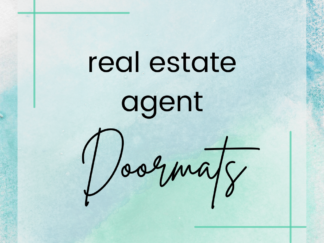 Real Estate Agent doormats