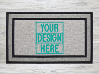 Your Custom Design doormat mockup