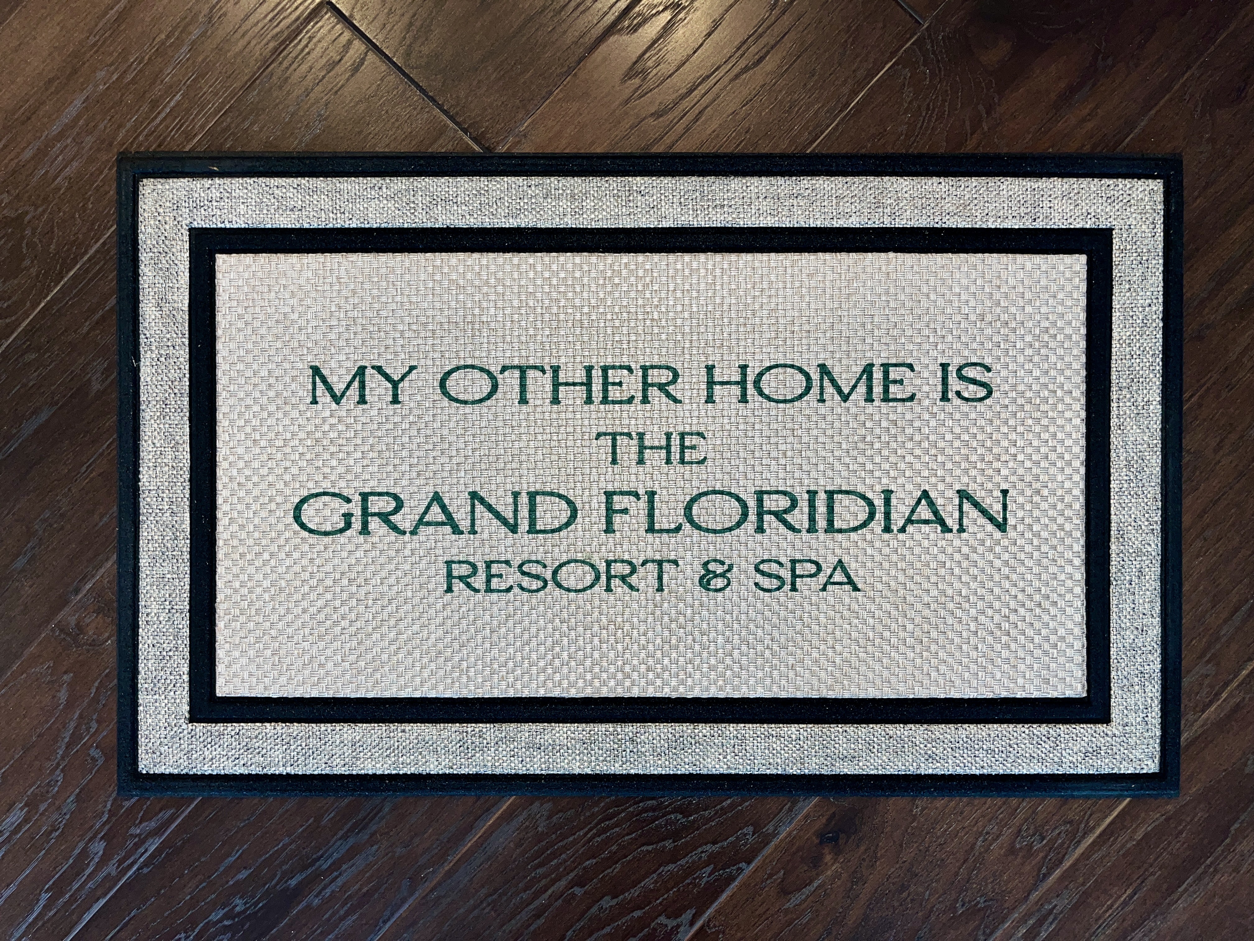 Custom doormat for client that reads, My other Home is The Grand Floridian Resort & Spa