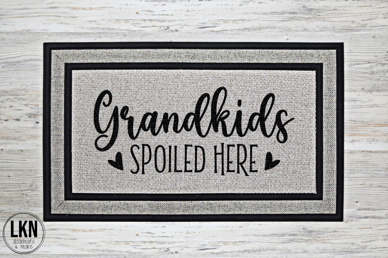 Welcome Doormat – Grandkids Spoiled Here